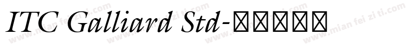 ITC Galliard Std字体转换